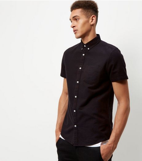 Burgundy Single Pocket Short Sleeve Shirt | New Look