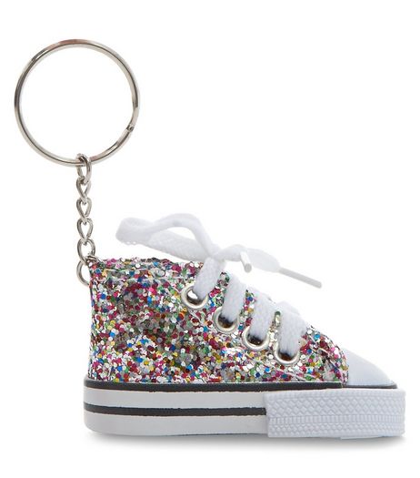 Silver Hi-Top Plimsoll Keyring | New Look