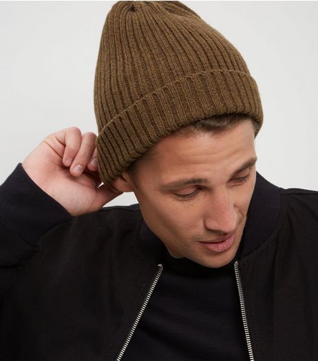 Green Ribbed Beanie Hat | New Look