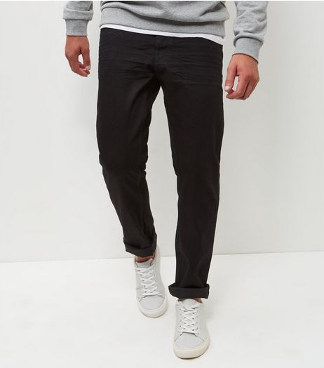 Black Straight Leg Jeans | New Look