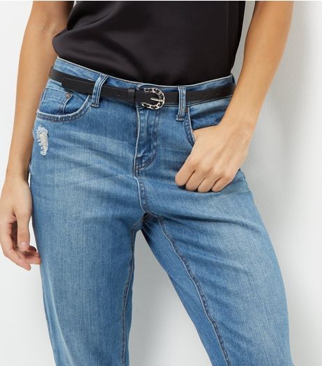 Black Chain Buckle Belt | New Look