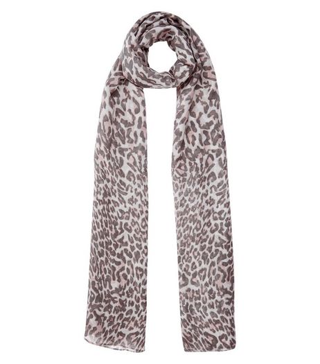 Brown Leopard Print Longline Scarf | New Look