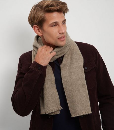Camel Woven Scarf | New Look
