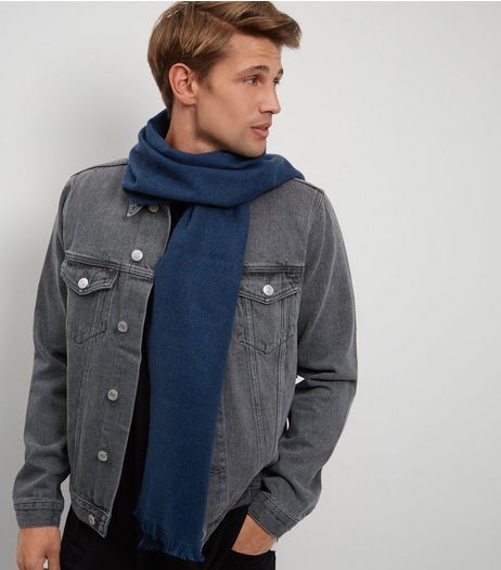 Blue Woven Scarf | New Look