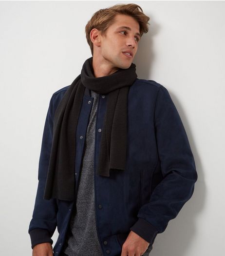 Black Knitted Scarf | New Look