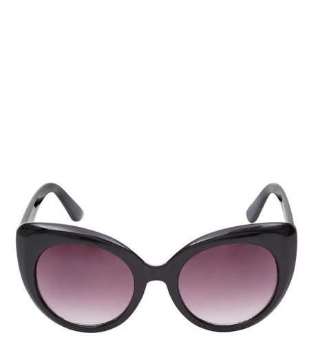 Black Cat Eye Sunglasses | New Look