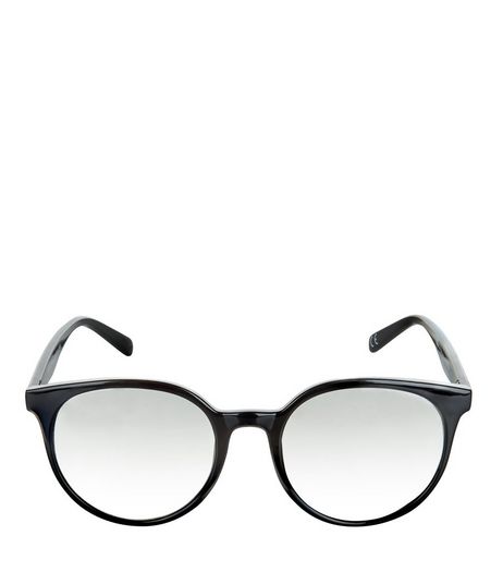 Black Round Frame Sunglasses | New Look