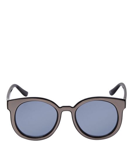 Black Round Sunglasses | New Look