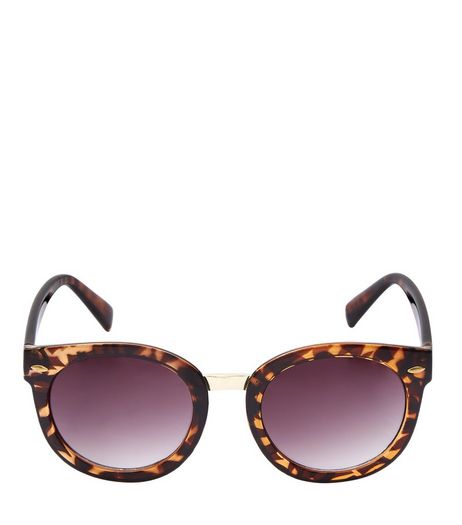 Brown Tortoiseshell Print Sunglasses | New Look