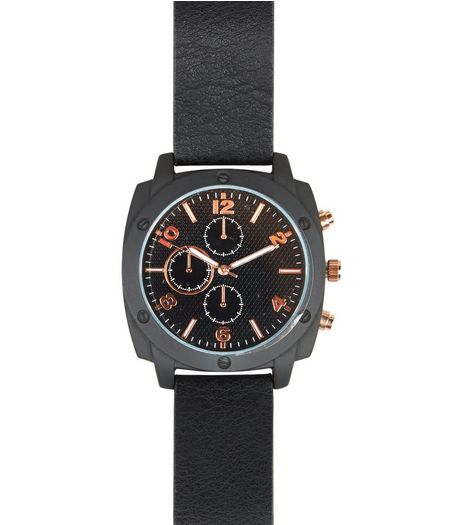 Black Sports Watch | New Look