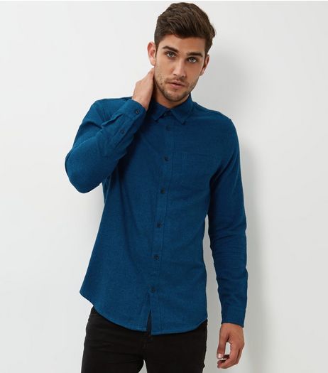 Blue Long Sleeved Shirt | New Look