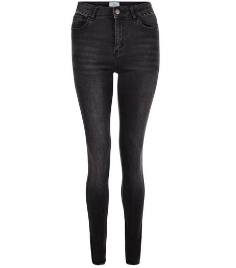 Tall Black Washed Skinny Jeans | New Look