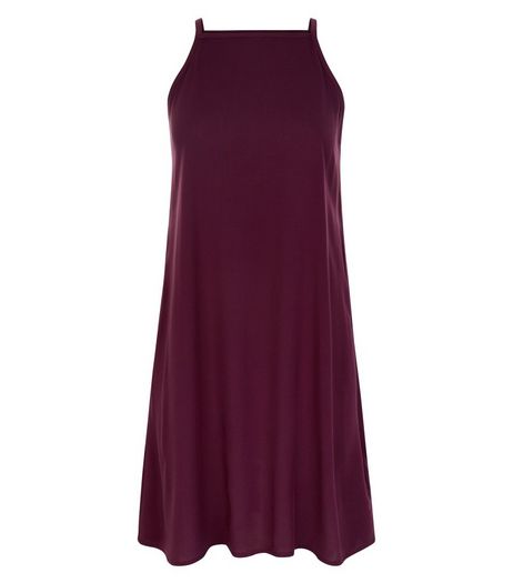 Teens Burgundy Slip Dress | New Look