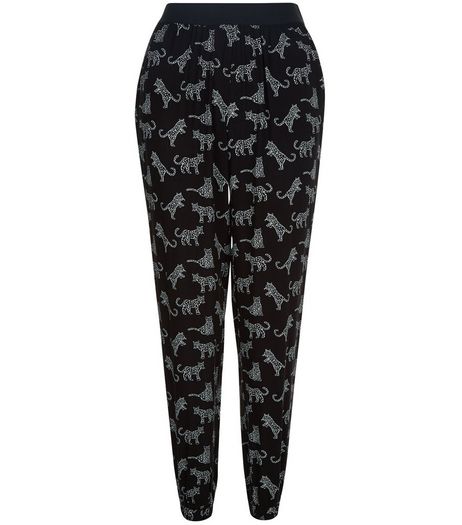 Teens Black Leopard Print Joggers | New Look