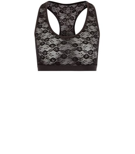 Black Lace Bralet | New Look