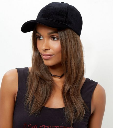Black Velvet Cap | New Look