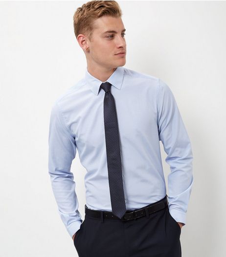 Pale Blue Stripe Long Sleeve Shirt | New Look