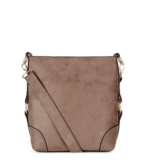 Mink Suedette Bucket Bag | New Look