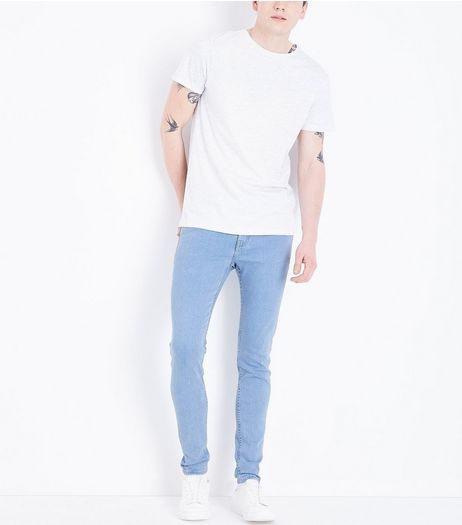 Pale Blue Light Washed Super Skinny Jeans | New Look