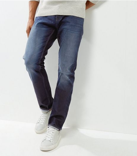 Navy Straight Leg Jeans | New Look
