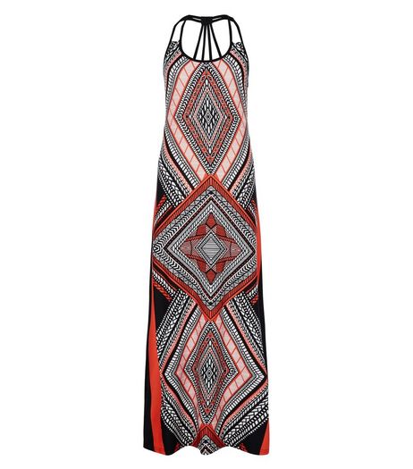 Blue Vanilla Coral Aztec Print Maxi Dress | New Look