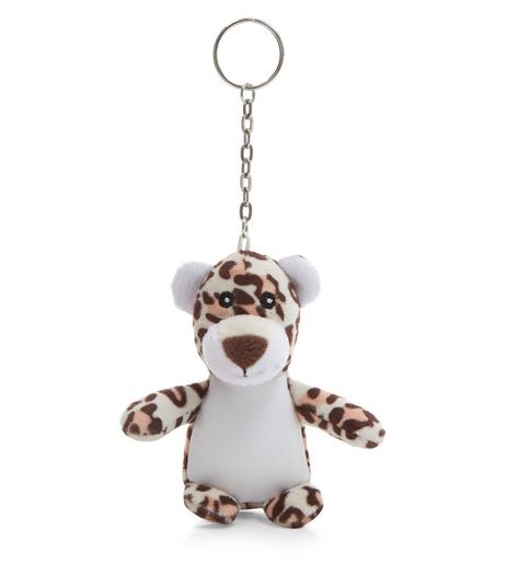 Brown Leopard Print Keyring | New Look