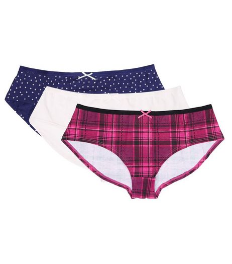 Teens 3 Pack Burgundy Briefs | New Look