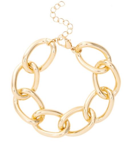 Gold Chunky Chain Bracelet | New Look