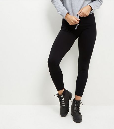 Black Fleece Lined Leggings | New Look