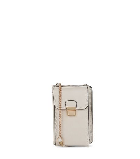 Mink Push Lock Camera Bag | New Look