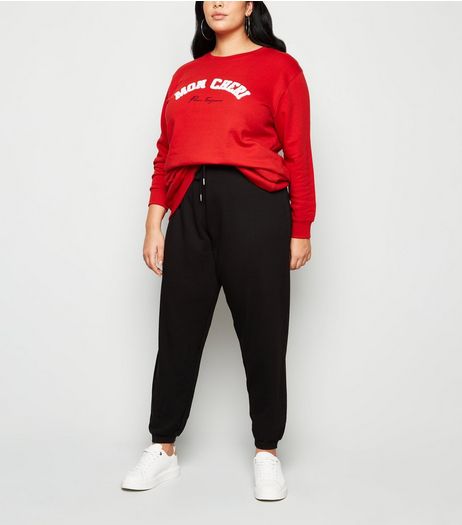 Curves Black Joggers | New Look