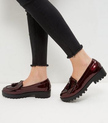 newlook chunky loafers