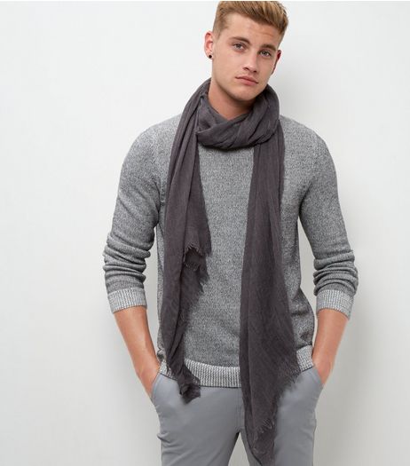 Black Fringed Scarf | New Look