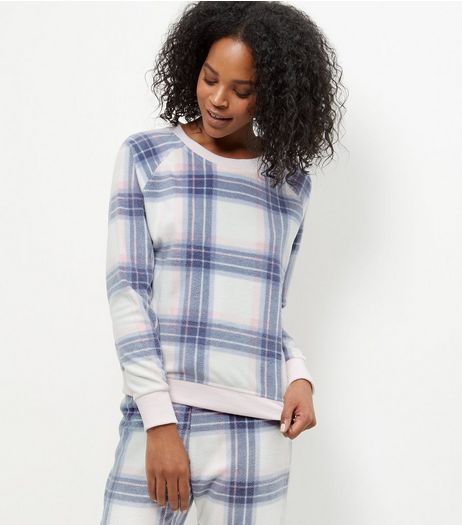 White Check Drawstring Twosie | New Look