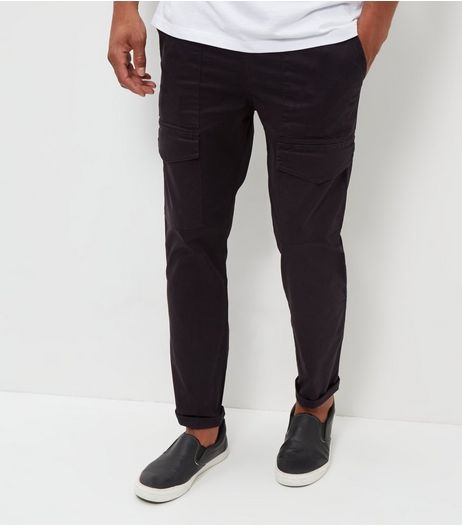 Black Cargo Trousers | New Look