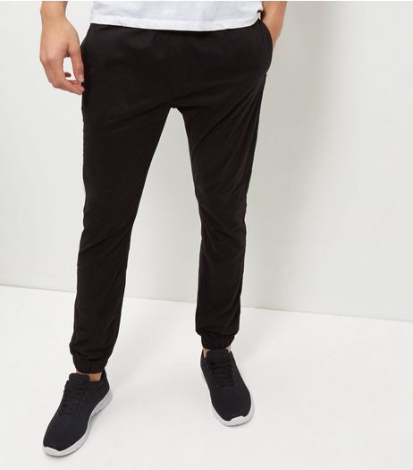 Black Woven Cuffed Jogger | New Look