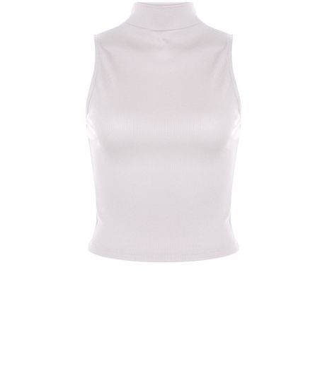 Teens Pink Ribbed Sleeveless Top | New Look