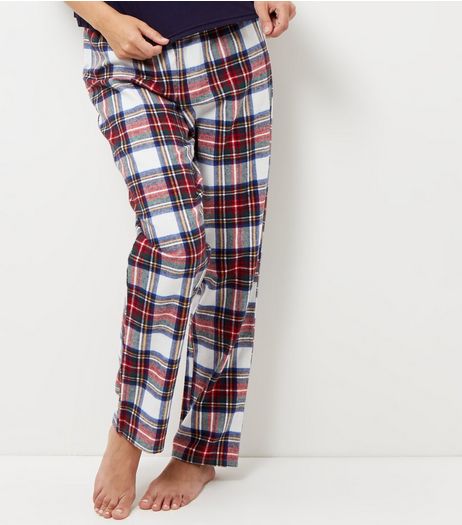 Tall Red Check Pyjama Bottoms | New Look