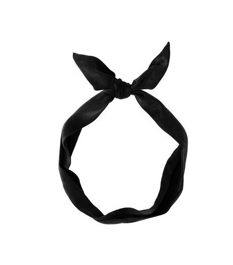 Black Satin Neckerchief | New Look