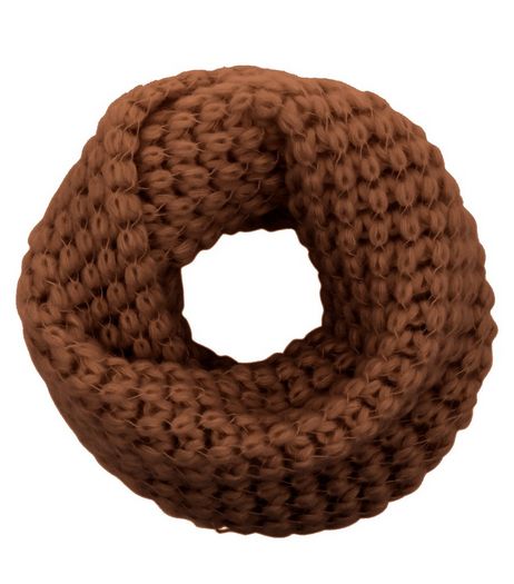 Orange Knitted Snood | New Look