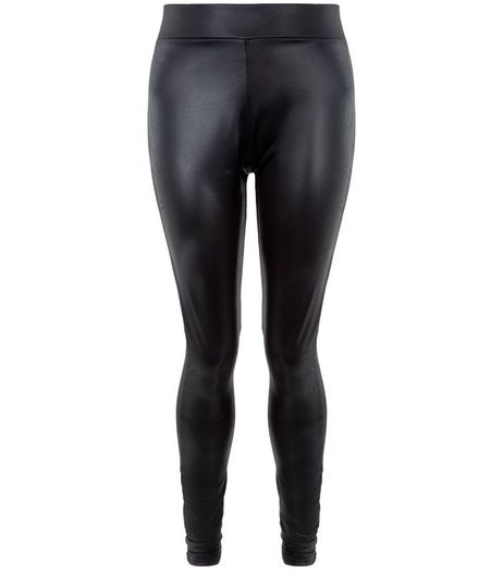 Teens Black Coated Leggings | New Look