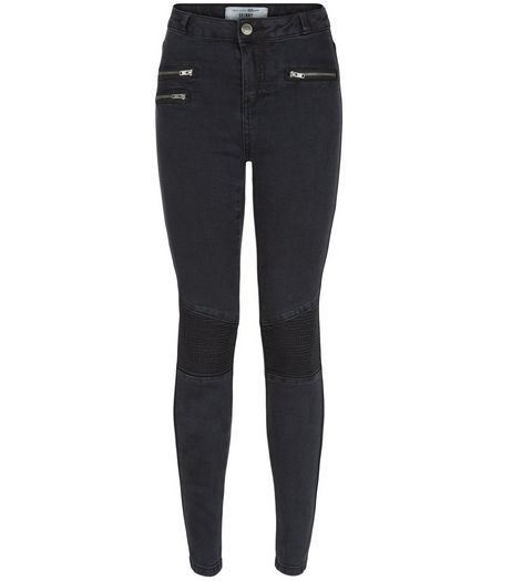 Teens Black Zip Pocket Skinny Jeans | New Look