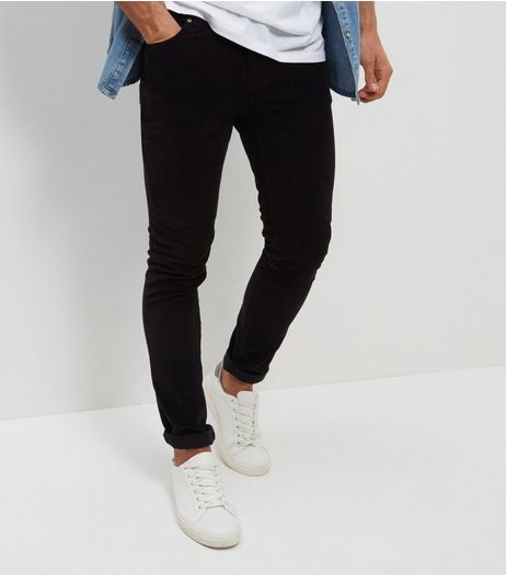 Black Cord Skinny Stretch Trousers | New Look