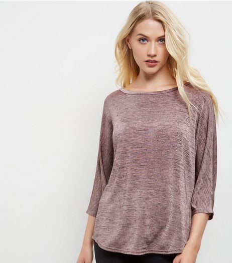 Mid Pink Marl T-Shirt | New Look