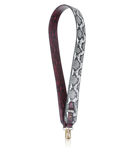 Black Snakeskin Bag Strap | New Look