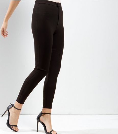 Black Zip Fly Leggings | New Look