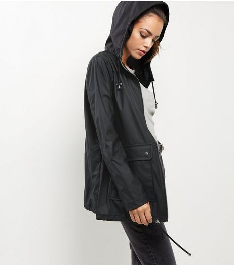 Black Matte Anorak | New Look