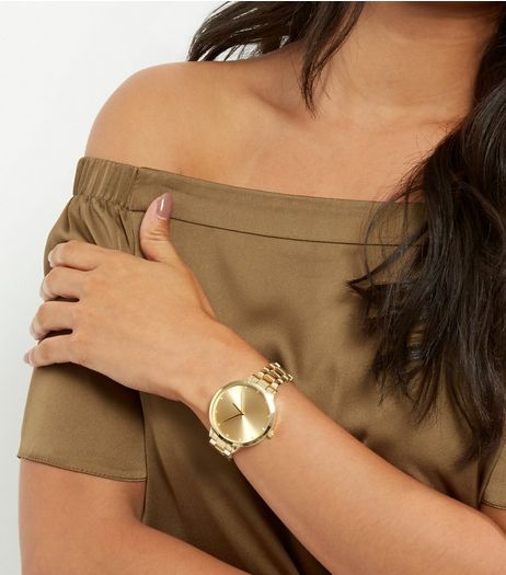 Gold Sports Watch | New Look