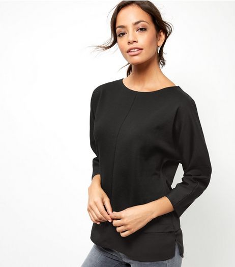 Black 2 in 1 Zip Back Top | New Look