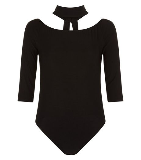 Blue Vanilla Black Choker Bodysuit | New Look
